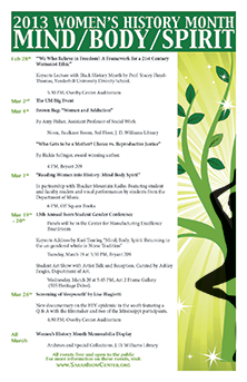 Womens History Month Poster